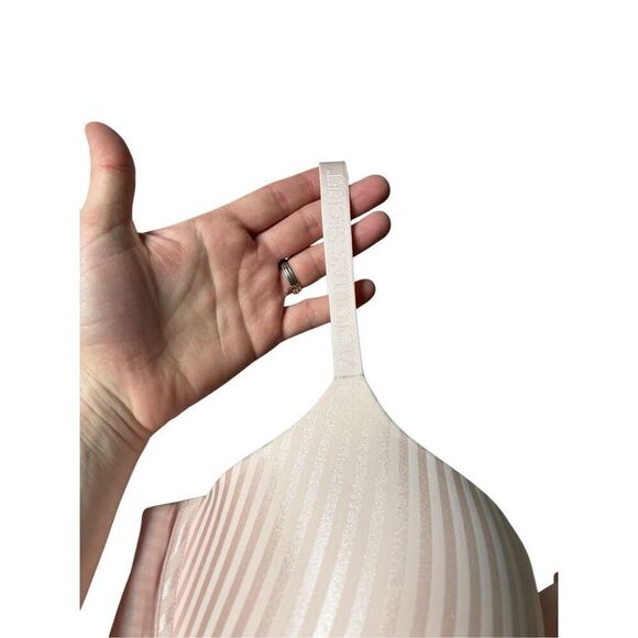 Victoria’s Secret T-shirt Push-Up Full Coverage 38DD Pink Striped - Picture 7 of 9